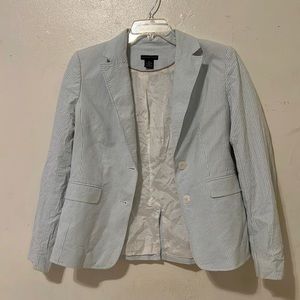 Blue striped blazer